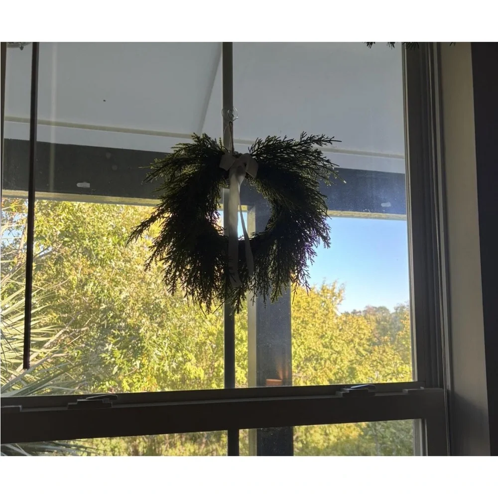Draping Cedar Mini Christmas Wreath Green - Room Essentials™